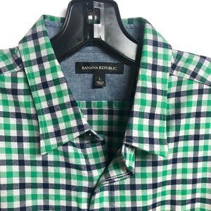 Men's BANANA REPUBLIC Check Plaid Shirt (L)